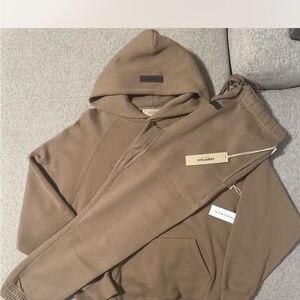 Brown Hoodie and Joggers Set